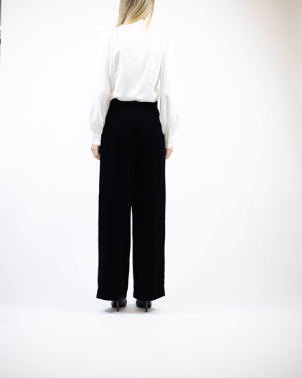 PALAZZO VELVET TROUSERS