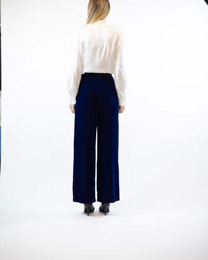 PALAZZO VELVET TROUSERS