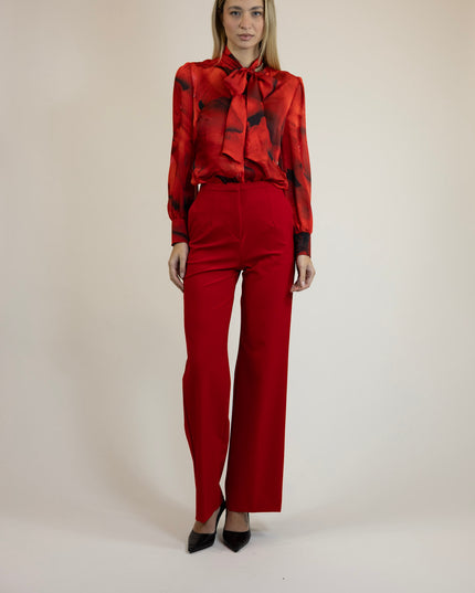 PANTALONI PALAZZO IN TESSUTO STRETCH