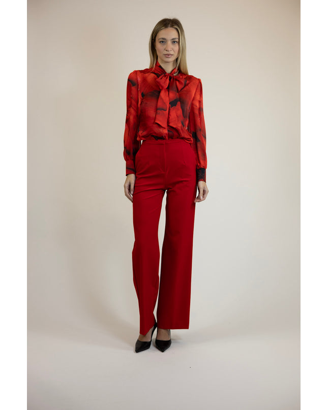 PANTALONI PALAZZO IN TESSUTO STRETCH