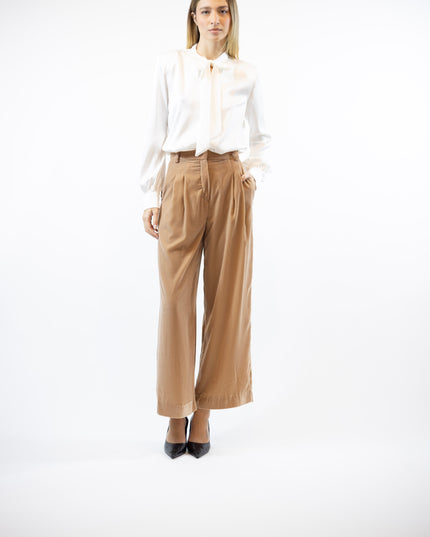 PALAZZO VELVET TROUSERS