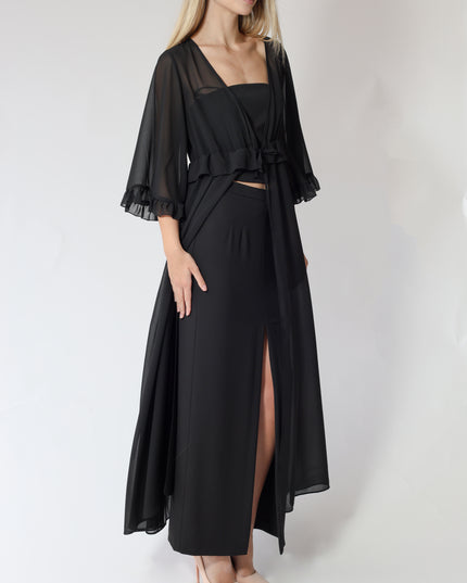 CAMICIA LUNGA IN GEORGETTE