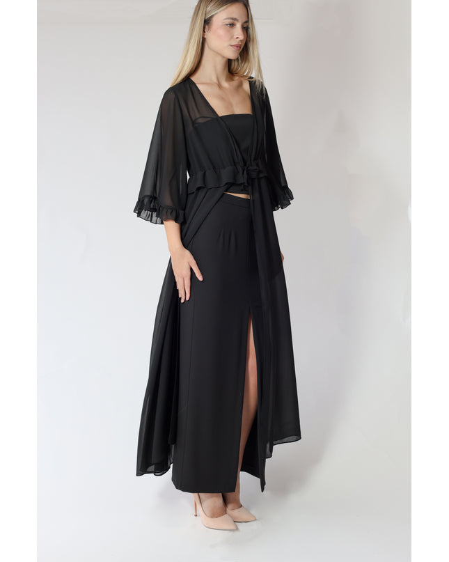 CAMICIA LUNGA IN GEORGETTE