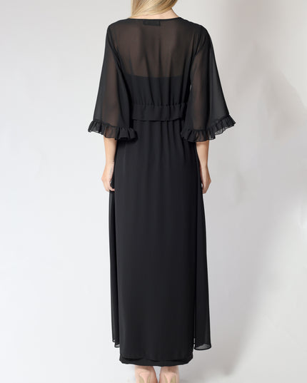 CAMICIA LUNGA IN GEORGETTE