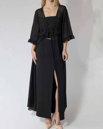 CAMICIA LUNGA IN GEORGETTE