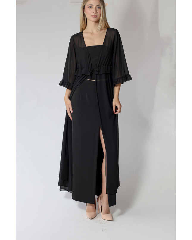 CAMICIA LUNGA IN GEORGETTE