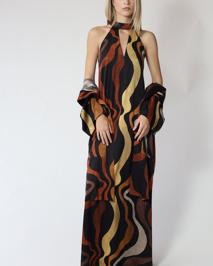 KIMONO AMPIO STAMPATO