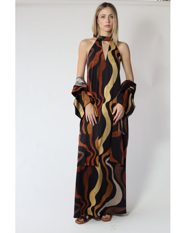 KIMONO AMPIO STAMPATO