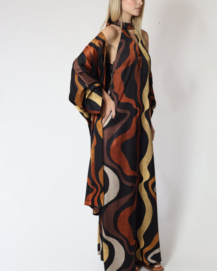 KIMONO AMPIO STAMPATO