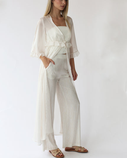 CAMICIA LUNGA IN CHIFFON STAMPATO