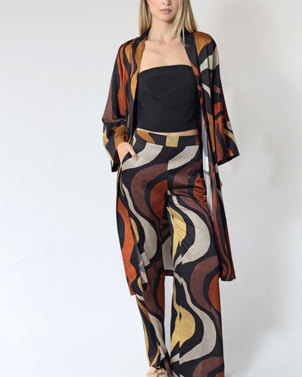 KIMONO AMPIO STAMPATO
