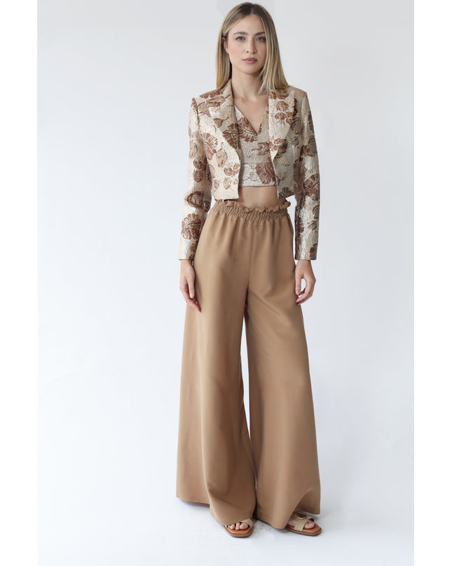 GIACCA CROPPED CON SPALLINE