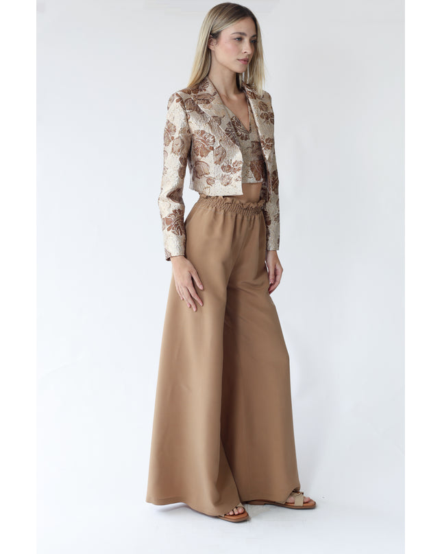 GIACCA CROPPED CON SPALLINE