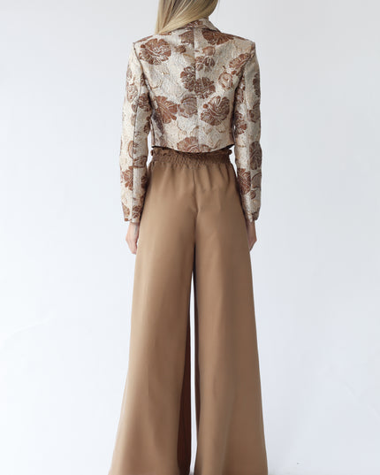 GIACCA CROPPED CON SPALLINE