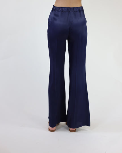 PANTALONI A ZAMPA CON ELASTICO IN VITA