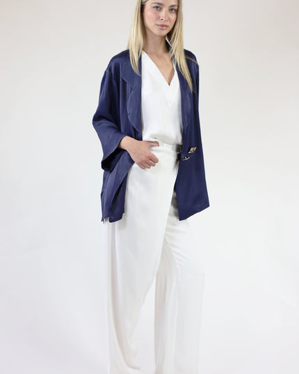 CAMICIA BLAZER DOPPIOPETTO IN RASO