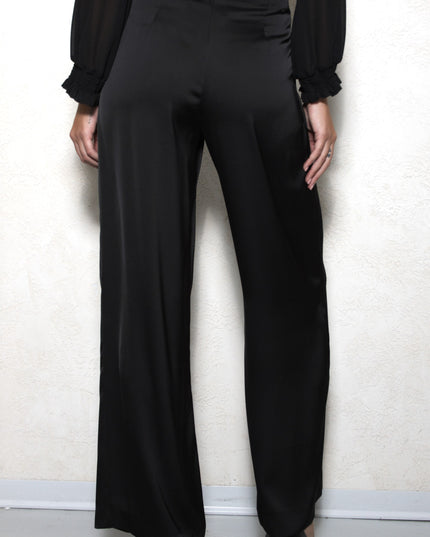 SATIN TROUSERS WITH PLEATS