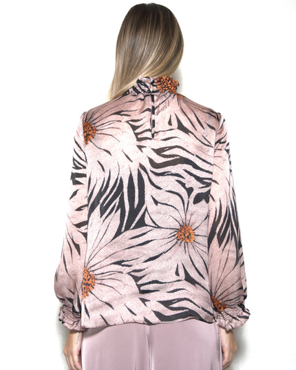 CHIFFON SMOCK STITCH TOP