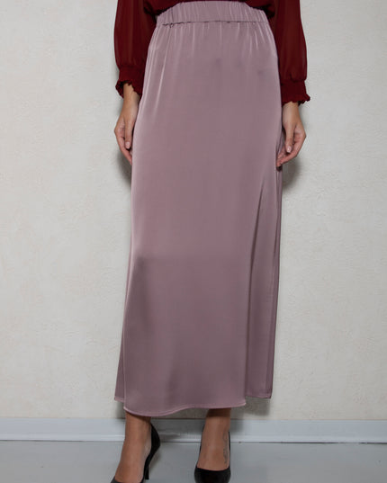 LONG SATIN SKIRT