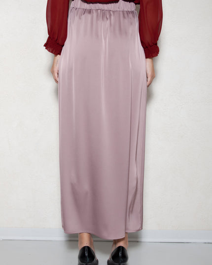 LONG SATIN SKIRT