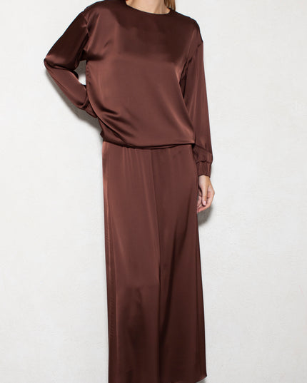 SATIN SWEATSHIRT TOP