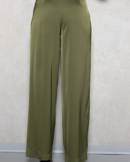 SATIN TROUSERS WITH PLEATS