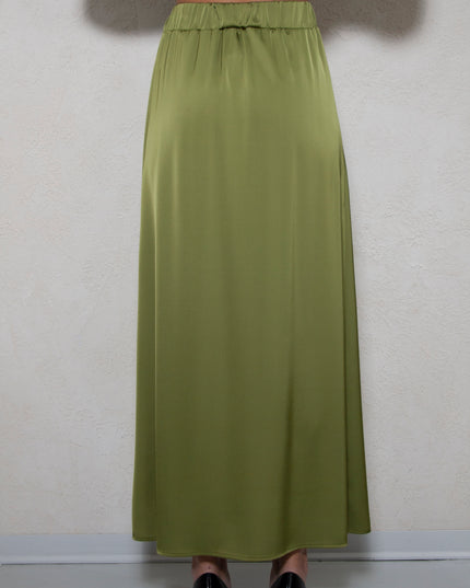 LONG SATIN SKIRT