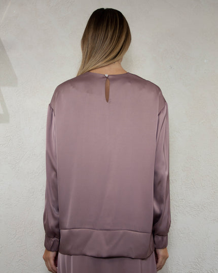 SATIN SWEATSHIRT TOP