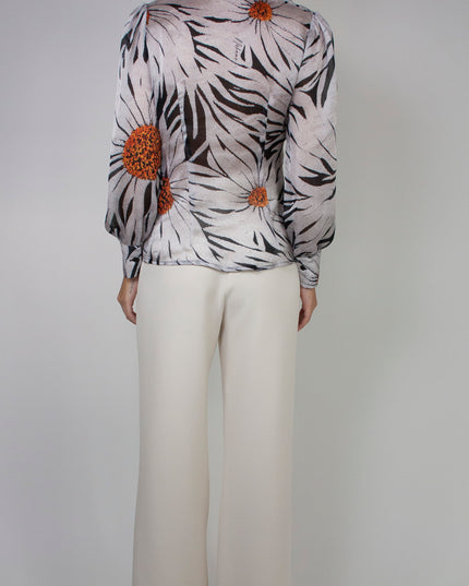 CHIFFON SHIRT WITH BOW