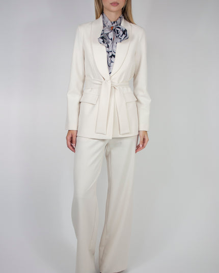 UNLINED BLAZER WITH BELT