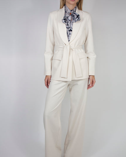 UNLINED BLAZER WITH BELT