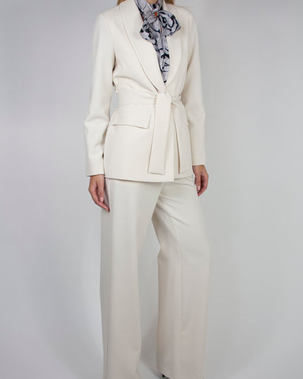 UNLINED BLAZER WITH BELT