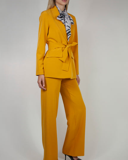 UNLINED BLAZER WITH BELT