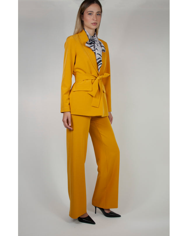 UNLINED BLAZER WITH BELT