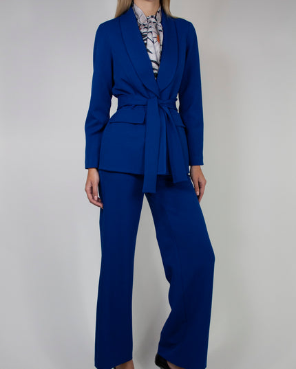 UNLINED BLAZER WITH BELT