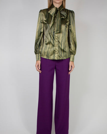 CHIFFON SHIRT WITH BOW