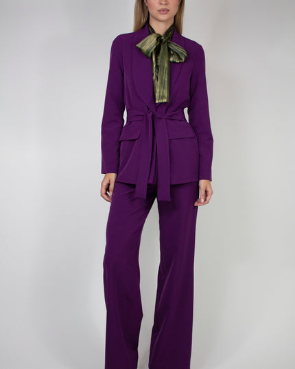 UNLINED BLAZER WITH BELT