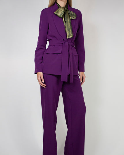 UNLINED BLAZER WITH BELT