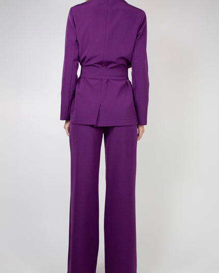 UNLINED BLAZER WITH BELT