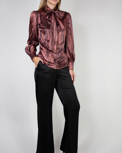 CHIFFON SHIRT WITH BOW