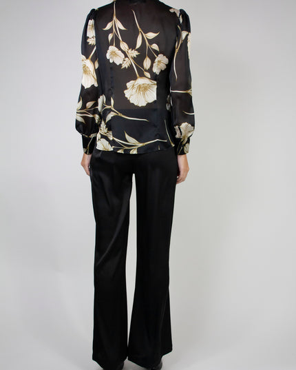 CHIFFON SHIRT WITH BOW