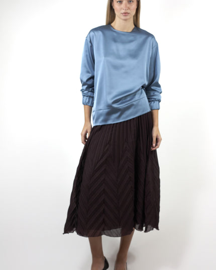SATIN SWEATSHIRT TOP