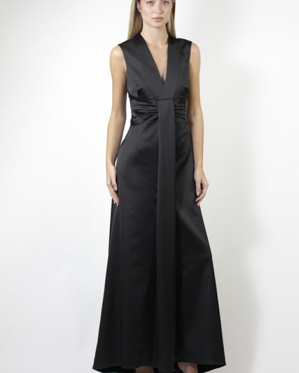 LONG SATIN DRESS