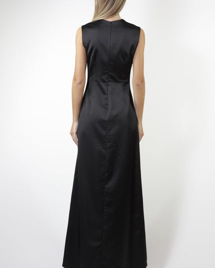 LONG SATIN DRESS