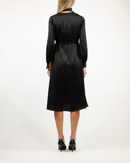ABITO LONGUETTE CON COULISSE IN SATIN