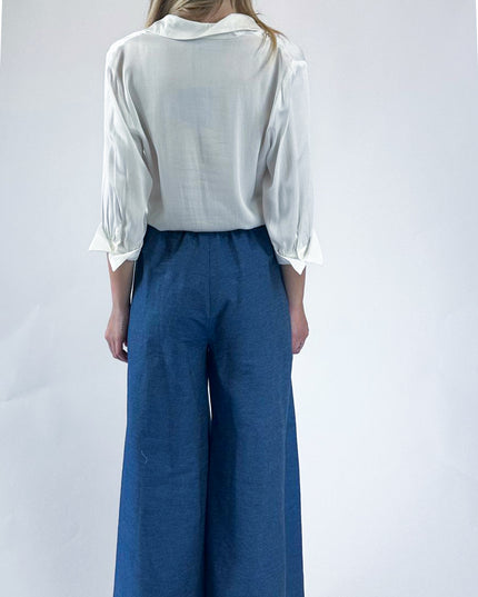 PANTAGONNA CON ELASTICO IN DENIM