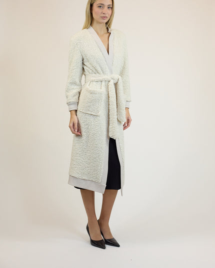 MAXI CARDIGAN IN BOUCLE' KNIT