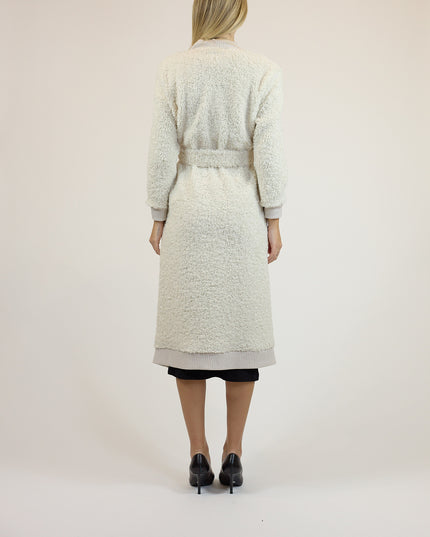 MAXI CARDIGAN IN BOUCLE' KNIT