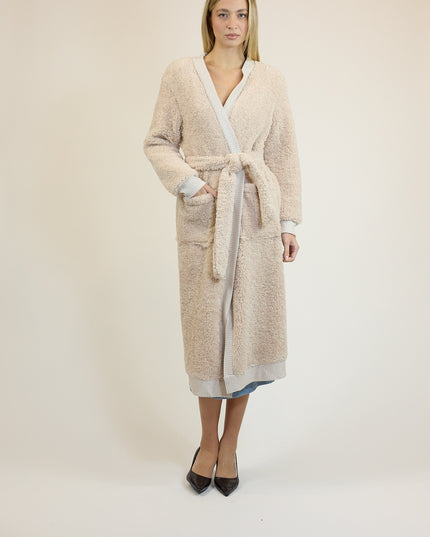 MAXI CARDIGAN IN BOUCLE' KNIT