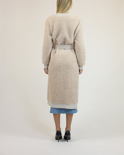 MAXI CARDIGAN IN BOUCLE' KNIT
